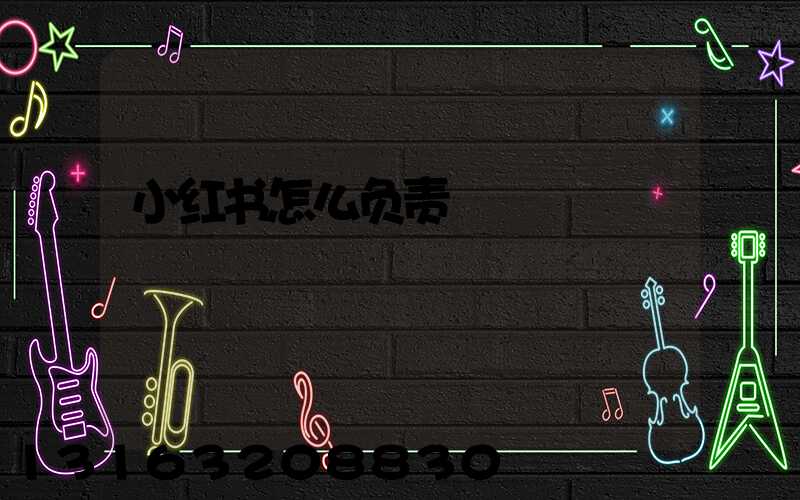 小红书怎么负责