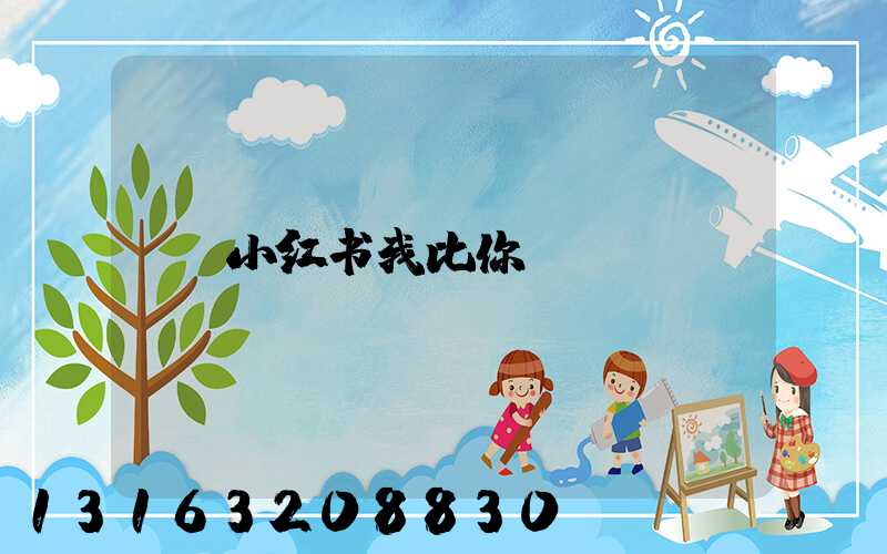小红书我比你