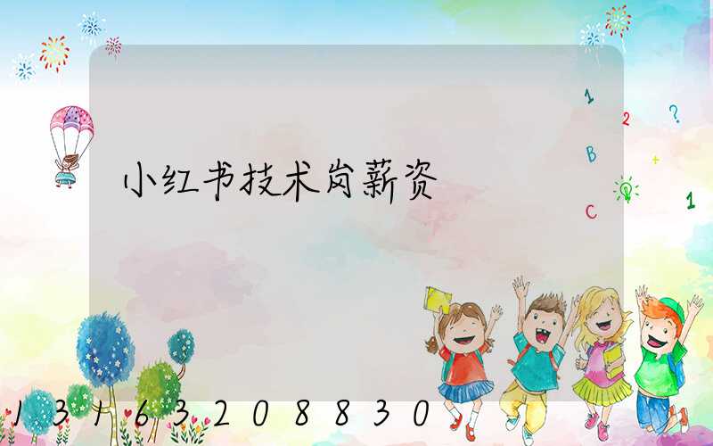 小红书技术岗薪资