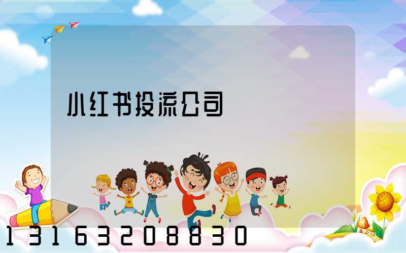 小红书投流公司
