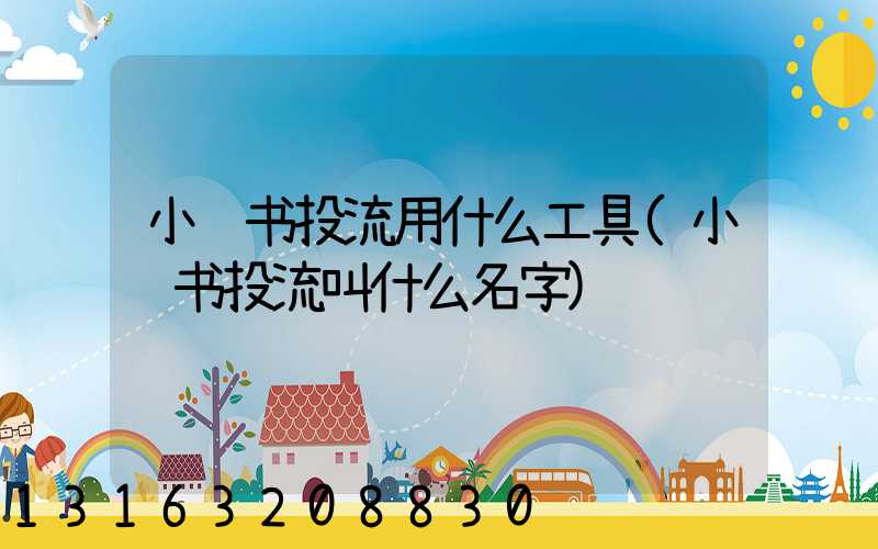 小红书投流用什么工具(小红书投流叫什么名字)
