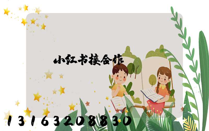 小红书接合作