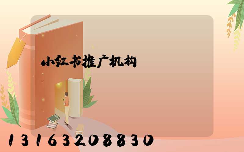 小红书推广机构