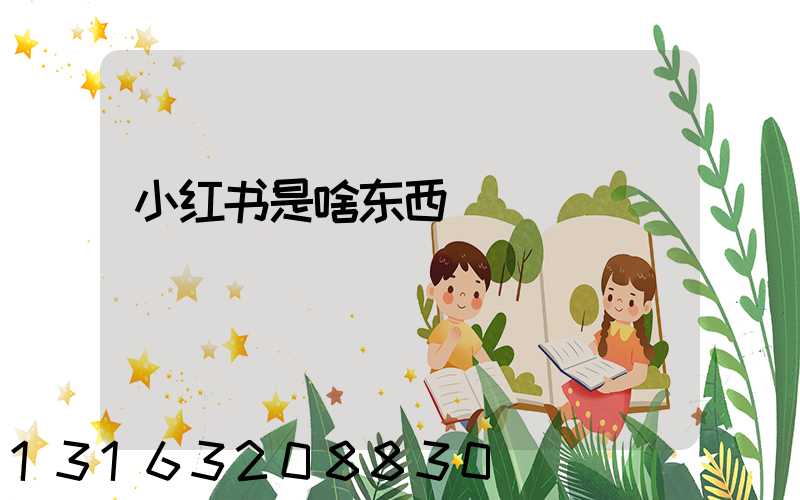 小红书是啥东西