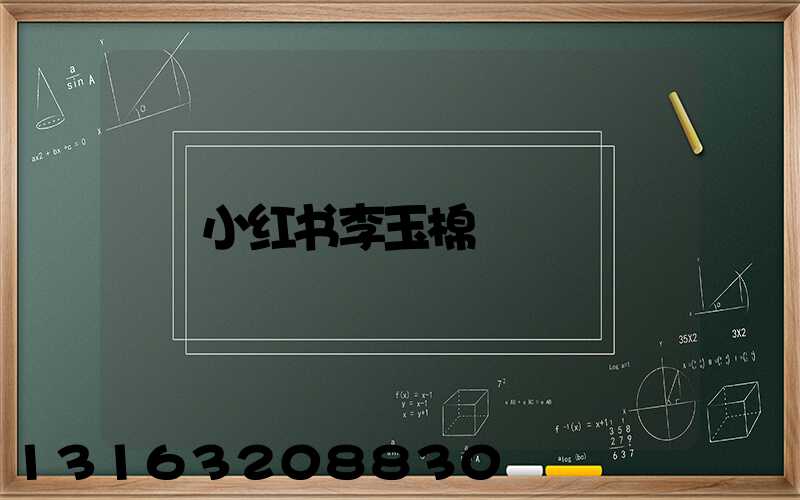 小红书李玉棉