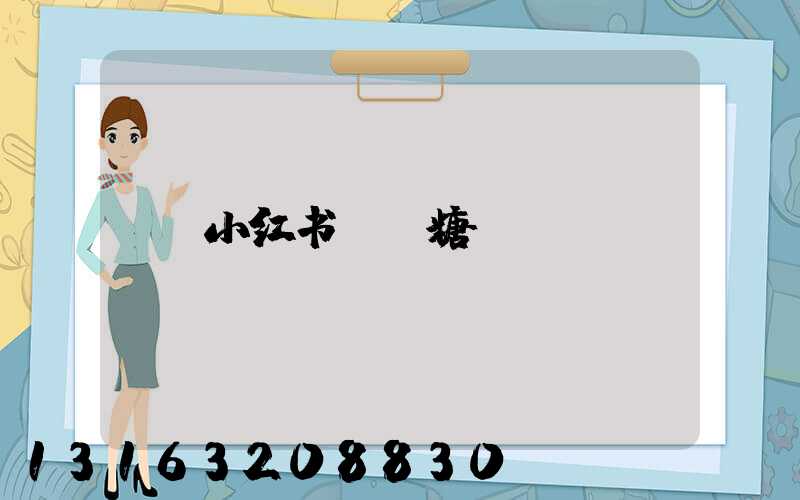 小红书棒棒糖