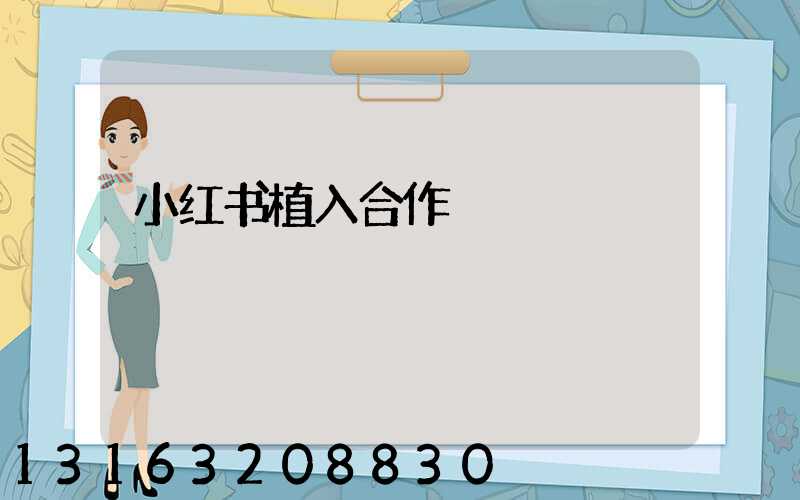 小红书植入合作