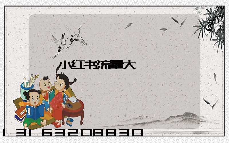 小红书流量大