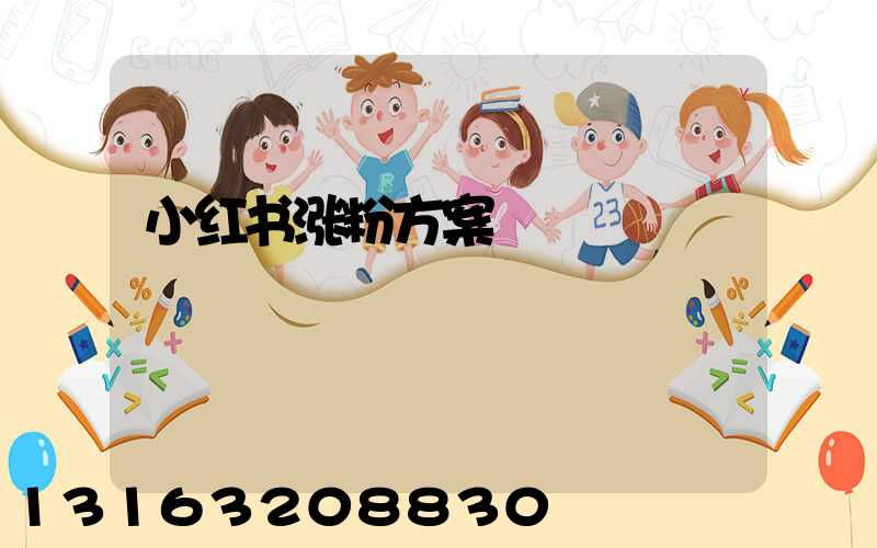 小红书涨粉方案