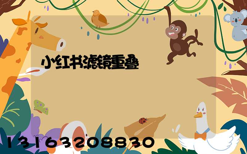 小红书滤镜重叠