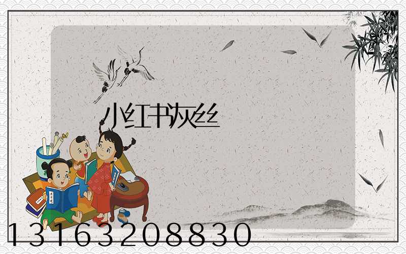 小红书灰丝