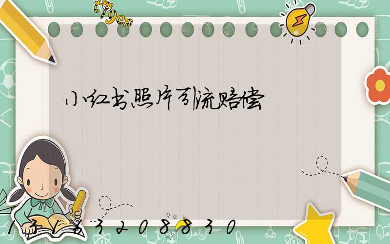 小红书照片引流赔偿