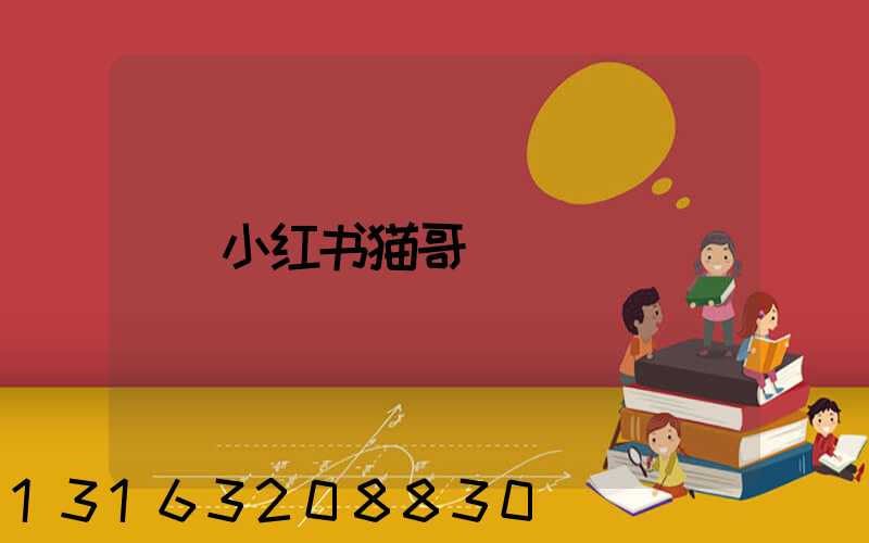 小红书猫哥