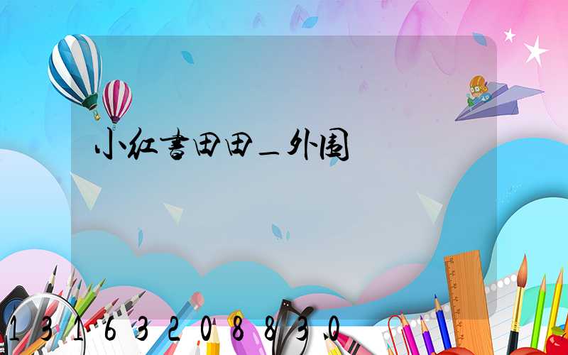 小红书田田_外围