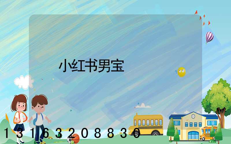 小红书男宝