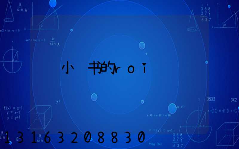 小红书的roi