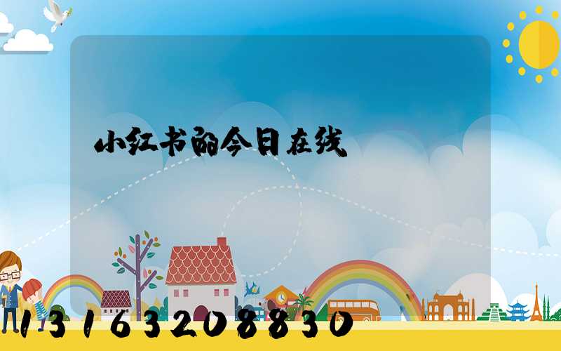 小红书的今日在线