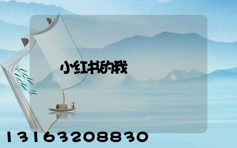 小红书的我
