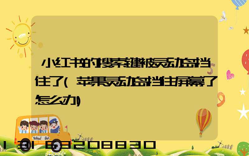 小红书的搜索键被灵动岛挡住了(苹果灵动岛挡住屏幕了怎么办)