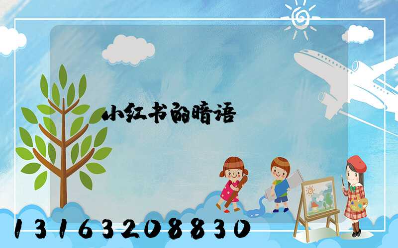 小红书的暗语