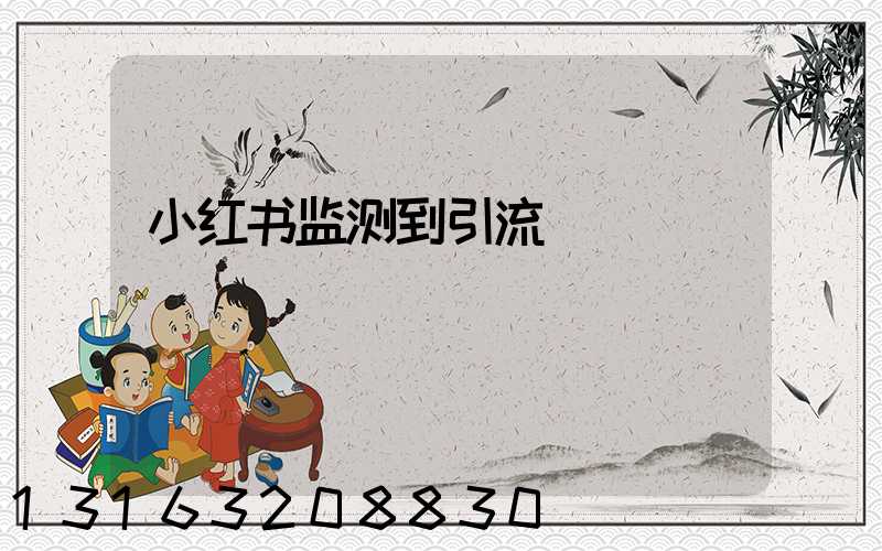 小红书监测到引流