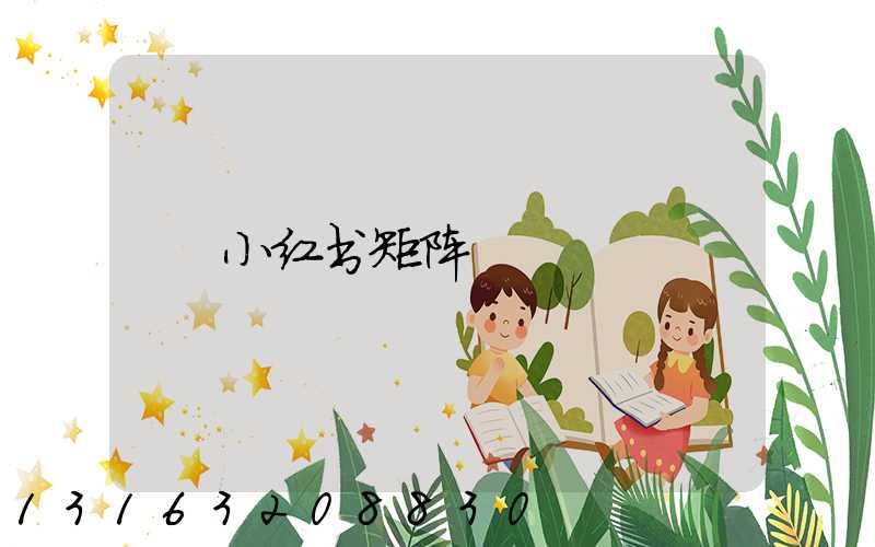 小红书矩阵