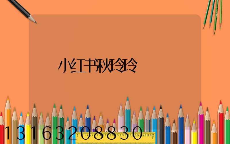 小红书秋玲玲
