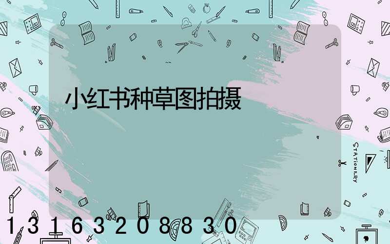 小红书种草图拍摄