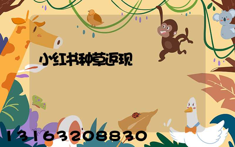 小红书种草返现
