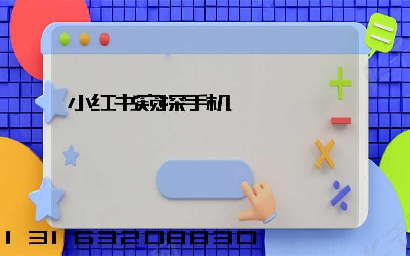 小红书窥探手机