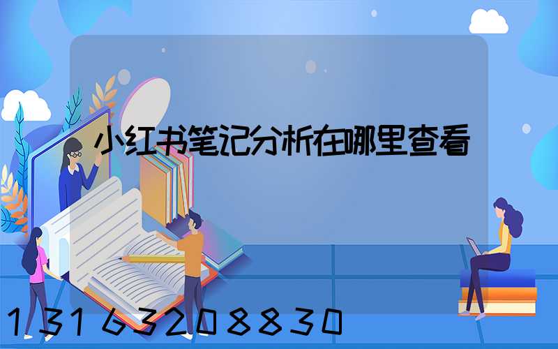 小红书笔记分析在哪里查看