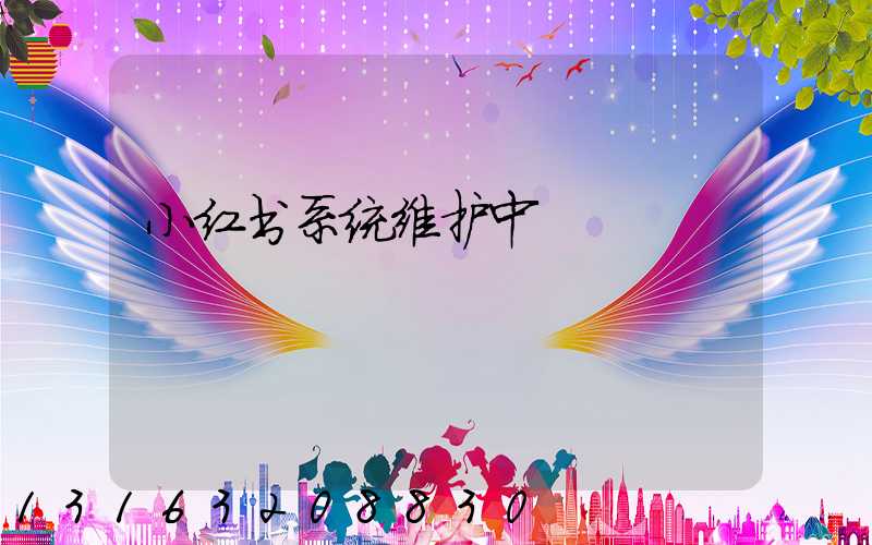 小红书系统维护中
