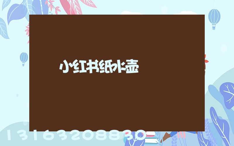小红书纸水壶