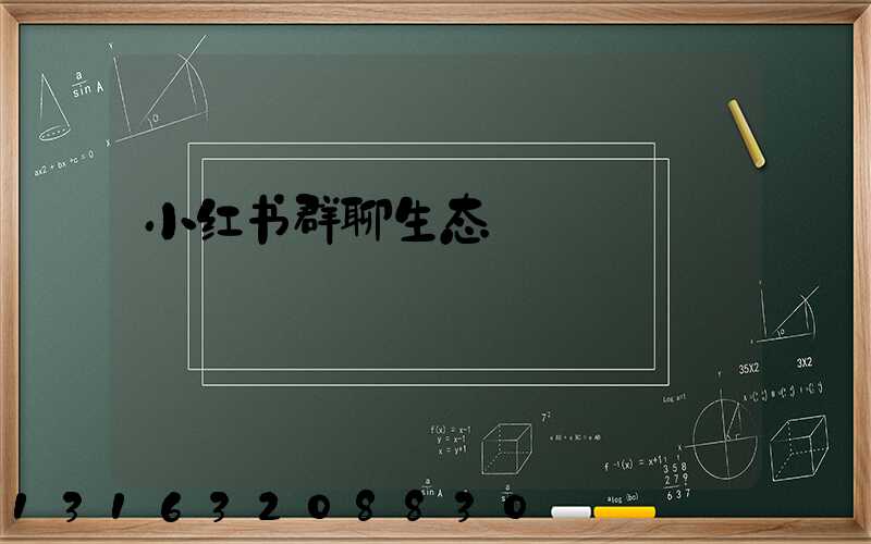 小红书群聊生态