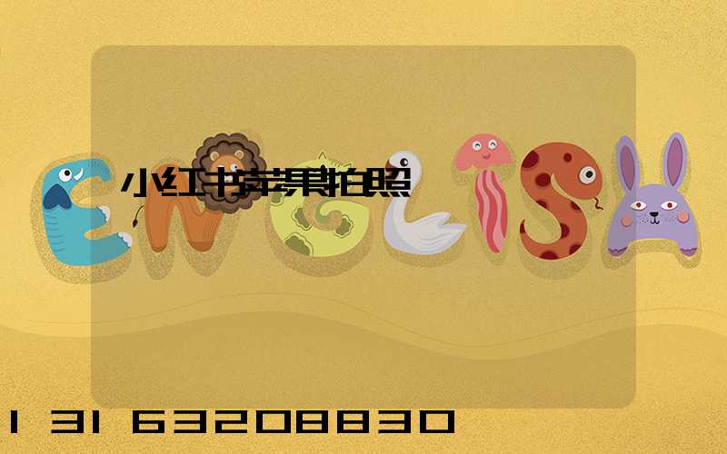 小红书苹果拍照