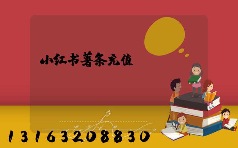 小红书薯条充值