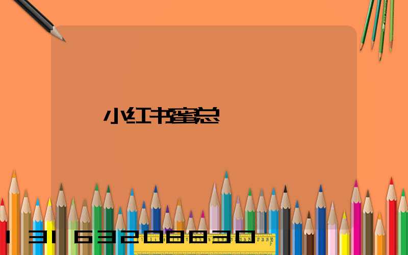 小红书蜜总