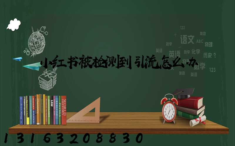 小红书被检测到引流怎么办