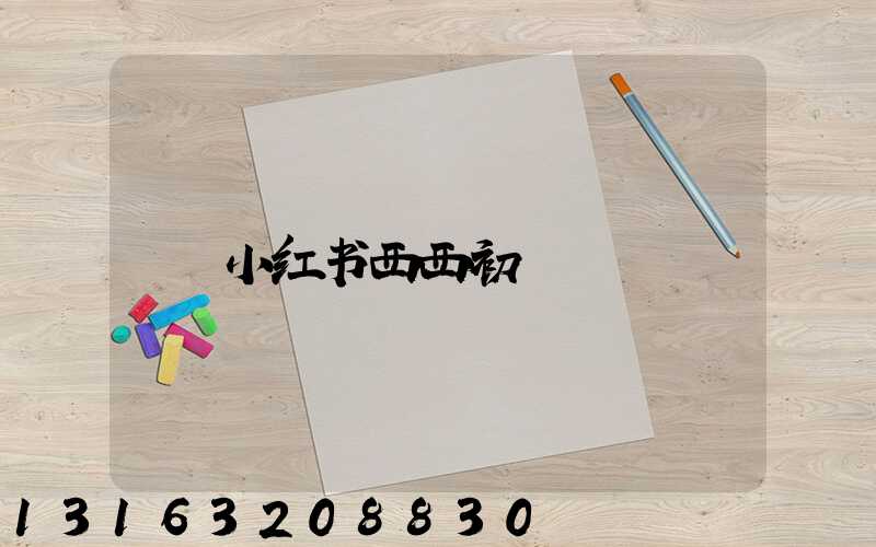 小红书西西初