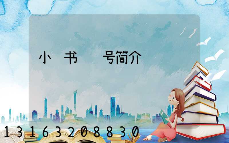 小红书视频号简介