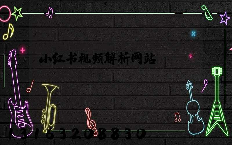 小红书视频解析网站