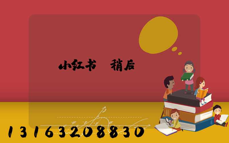 小红书请稍后