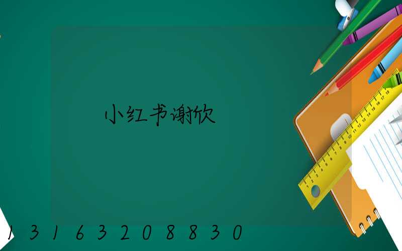 小红书谢欣