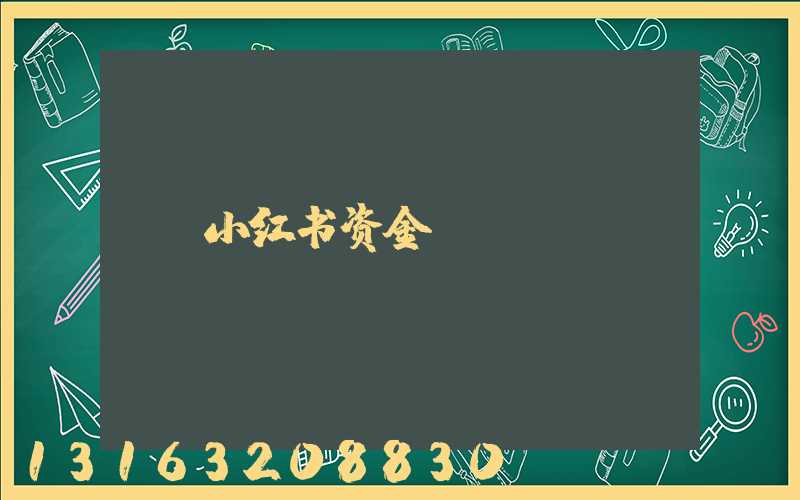 小红书资金