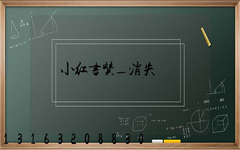 小红书赞_消失