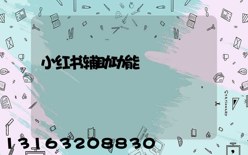 小红书辅助功能