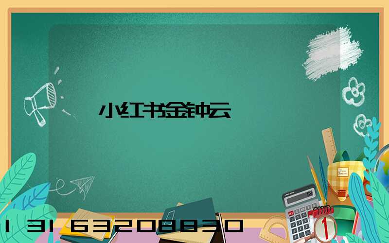 小红书金钟云