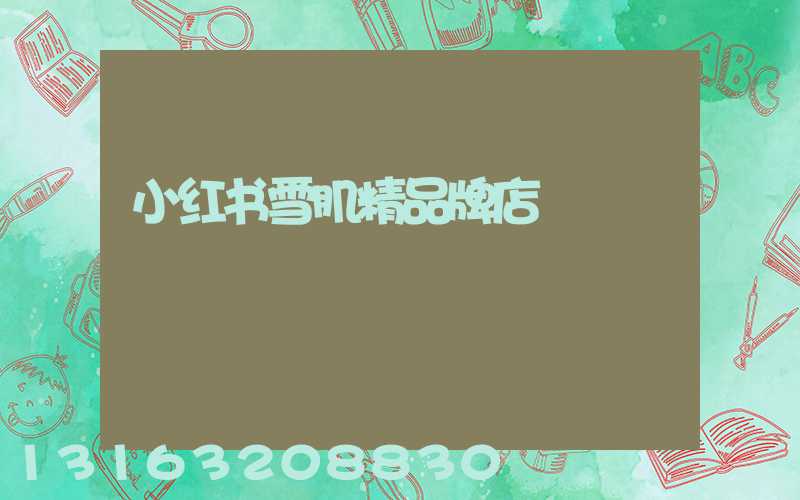 小红书雪肌精品牌店