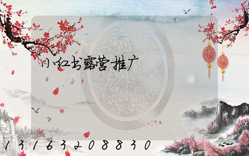 小红书露营推广