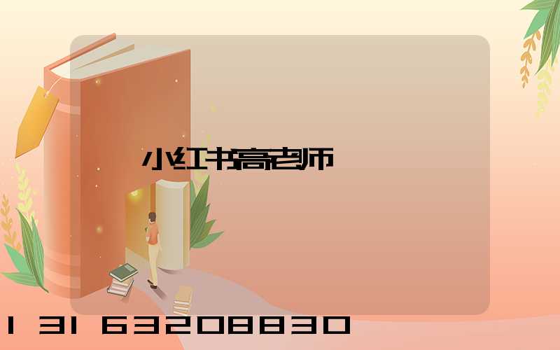小红书高老师